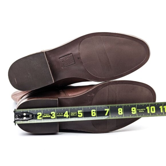 Naturalizer Women Rory Dark Brown Leather Wide Calf Riding Equestrian Boots 9.5 - Picture 5 of 7